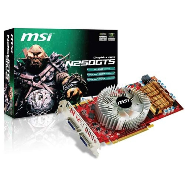 MSI N250GTS-2D512-OC GeForce GTS 250 GDDR3