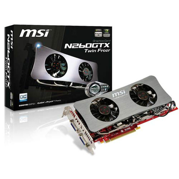 MSI N260GTX Twin Frozr OC GeForce GTX 260 GDDR3