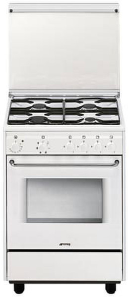 Smeg CB51SV Built-in Gas hob White cooker