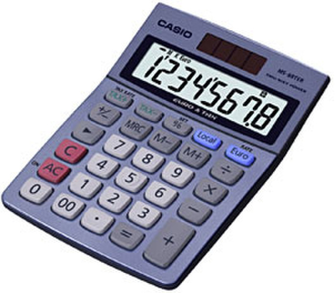 Casio MS-88TER Desktop Basic calculator Metallic calculator