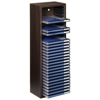 Hama CD Box 30 Wood Brown optical disc stand