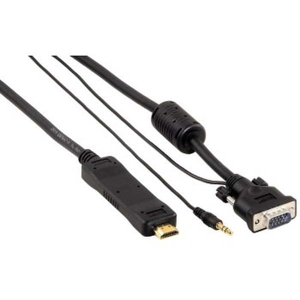 Hama VGA Stereo/HDMI Converter 3m Schwarz