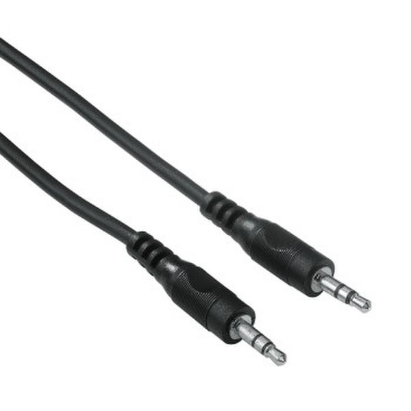 Hama Connecting Cable, 3.5 mm jack 0.50m 3.5mm Black audio cable