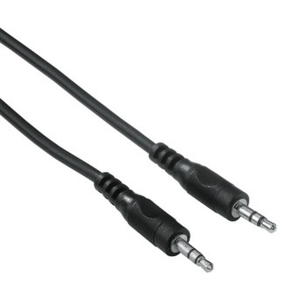 Hama Connecting Cable, 3.5 mm jack 0.50m 3.5mm Schwarz Audio-Kabel