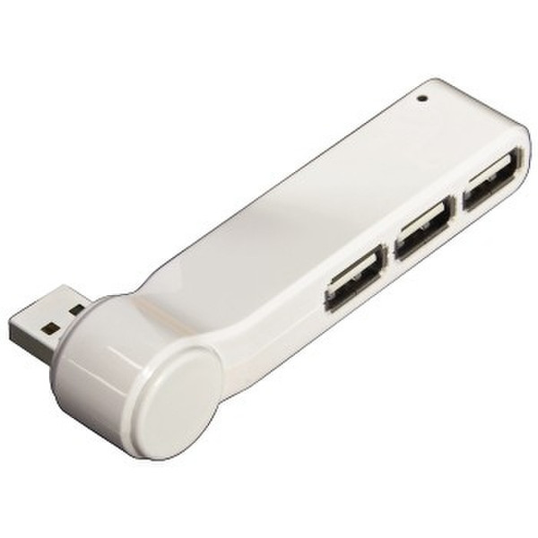 Hama USB 2.0 Hub 1:3 480Mbit/s White interface hub