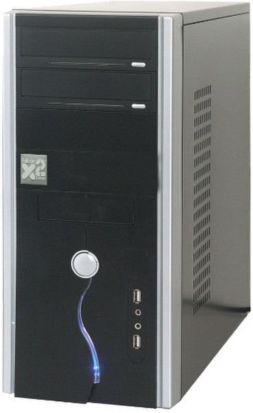 Faktor Zwei FX2 dTR 2415 2.6GHz E5300 Midi Tower Schwarz, Silber PC