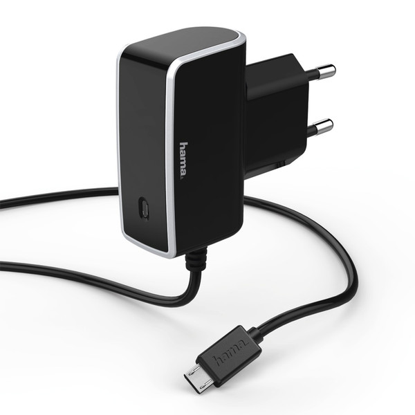 Hama Quick & Travel Charger Schwarz Stromkabel