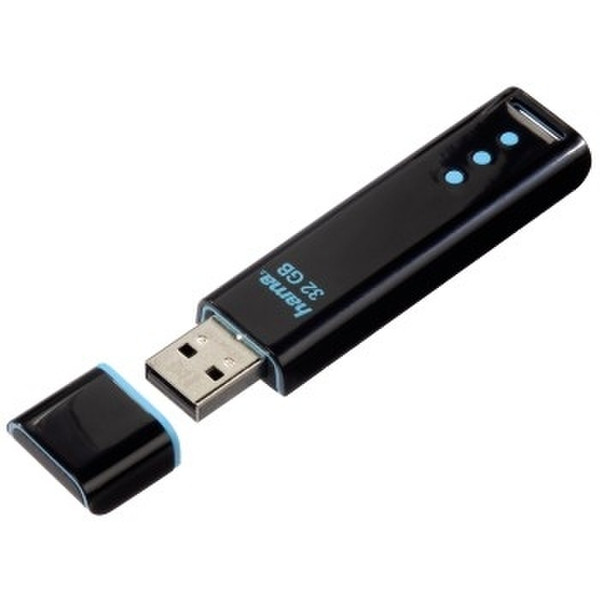Hama Ripple USB 2.0 32GB Blau 32GB USB 2.0 Typ A Blau USB-Stick