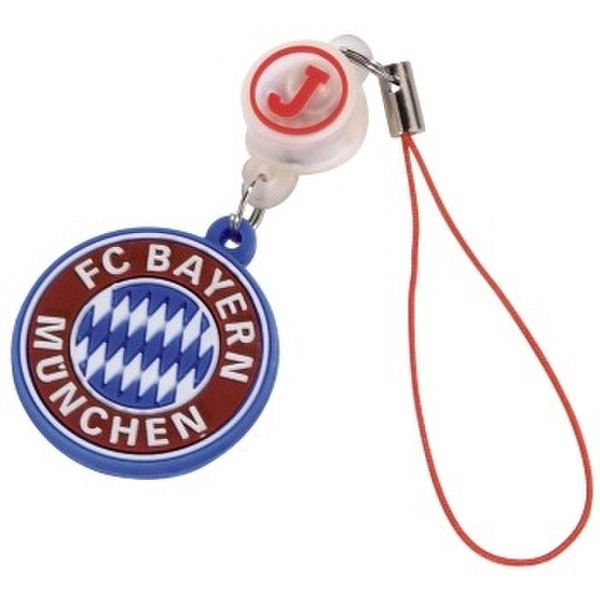 J-Straps Mobile Phone Pendant, FC Bayern Logo Multicolour telephone hanger