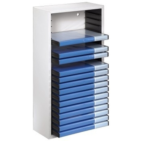 Hama DVD Box 20 Wood White optical disc stand