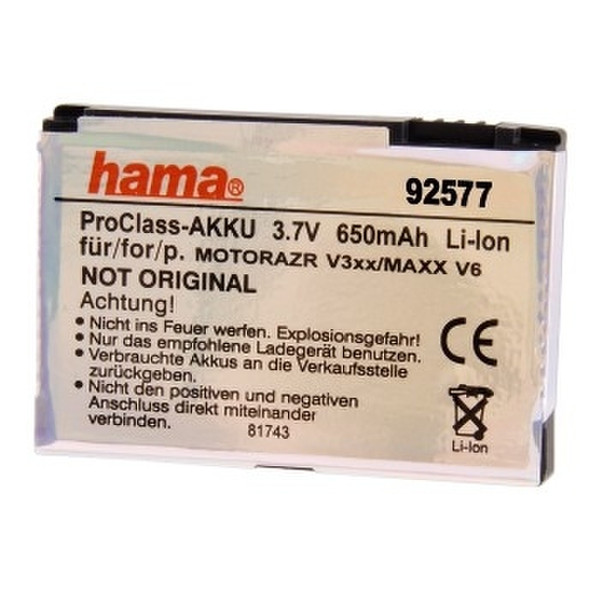 Hama ProClass Battery Li-Ion 1100 mAh for Nokia E71 Литий-ионная (Li-Ion) 1100мА·ч 3.7В аккумуляторная батарея