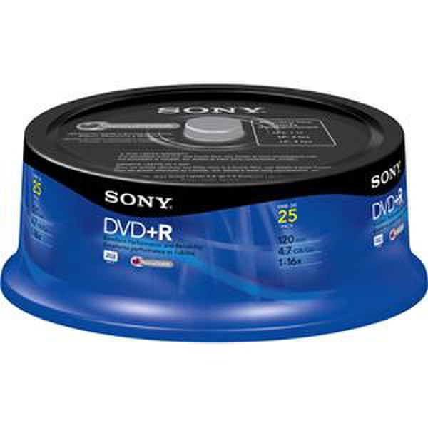 Sony 25DPR47L3/RS4 4.7ГБ DVD+R 25шт чистый DVD