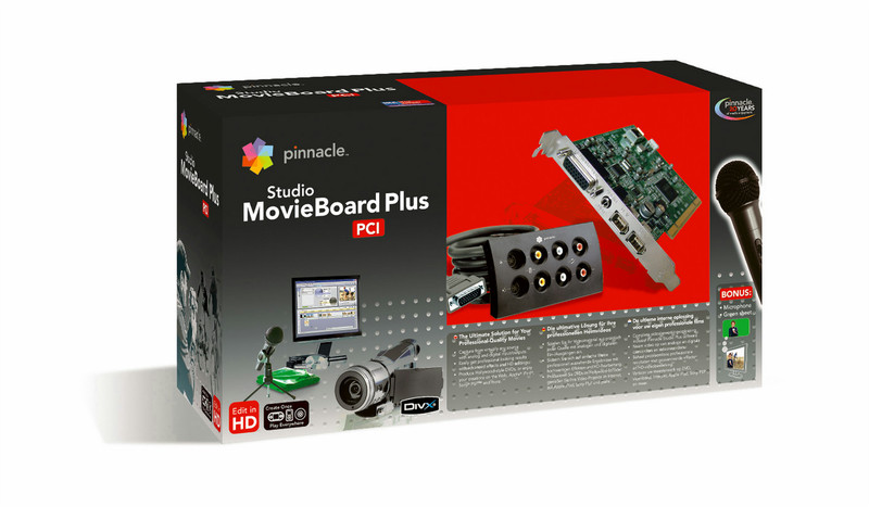 Pinnacle Studio MovieBoard Plus, ES Internal video capturing device