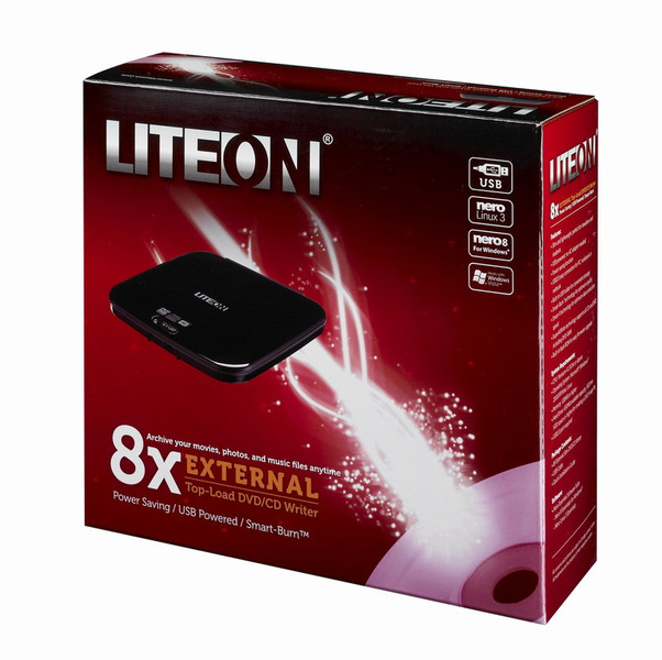 Lite-On eTAU 108 Black optical disc drive