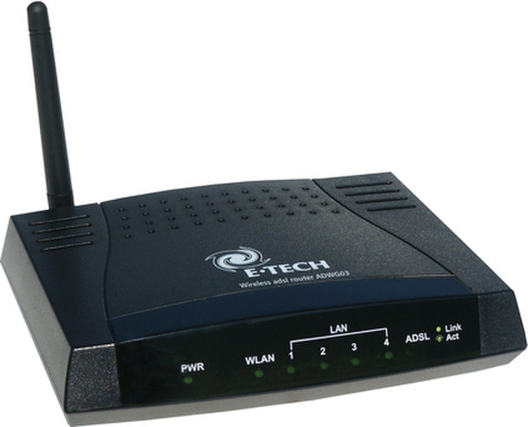 Eminent Wireless-G ADSL2+ Modem/Router Annex A WLAN-Router