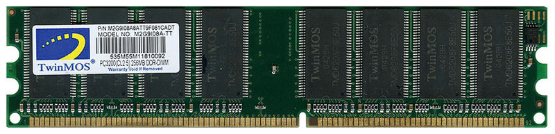 Twinmos Memory SDRAM DDR 512MB PC3200 400 Mhz 0.5GB DDR 200MHz Speichermodul