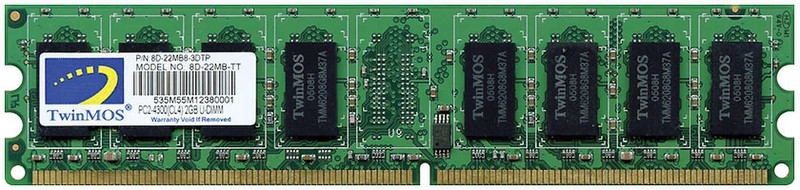 Twinmos 1024MB PC2-4200 / DDR2-533 240 Pin 1GB DDR 533MHz memory module