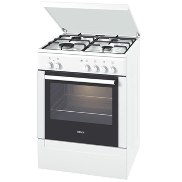 Bosch HSV 422020N gas-elektro fornuis Отдельностоящий Gas hob Белый