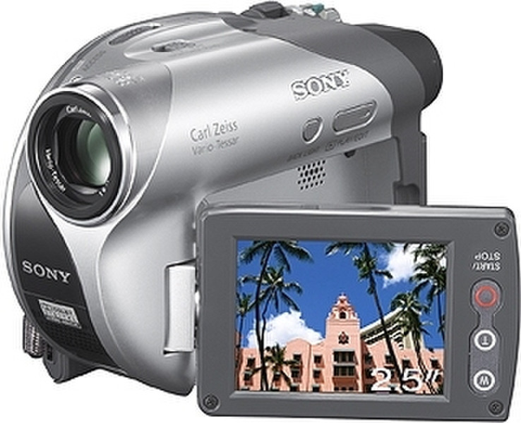 Sony DCR-DVD105E Handkamerarekorder 0.8MP CCD Grau, Silber Camcorder