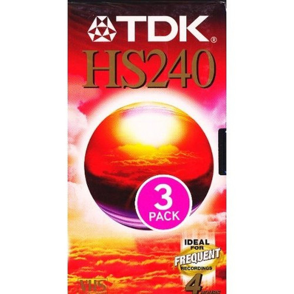 TDK HS240 Video сassette 240мин 3шт