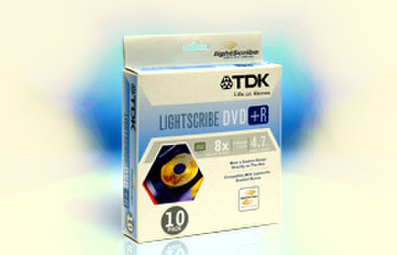 TDK Record LightScribe DVD 4.7GB DVD+R 10pc(s)