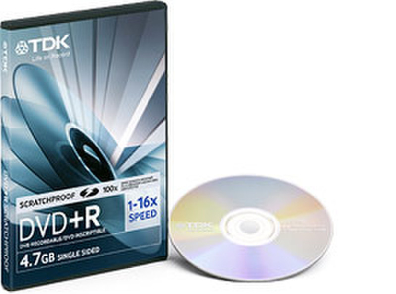 TDK DVD+R ScratchProof Videobox 5 pack 4.7GB DVD+R 5pc(s)