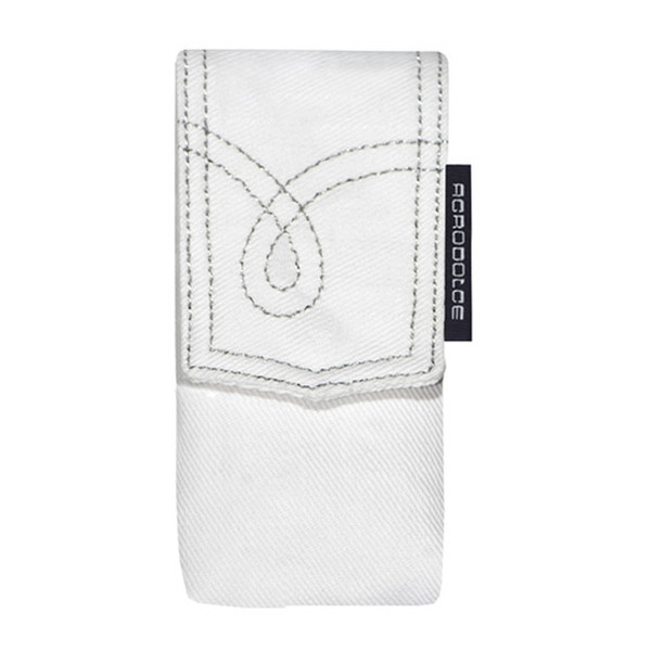 Agrodolce White Jeans silver embroidery Белый