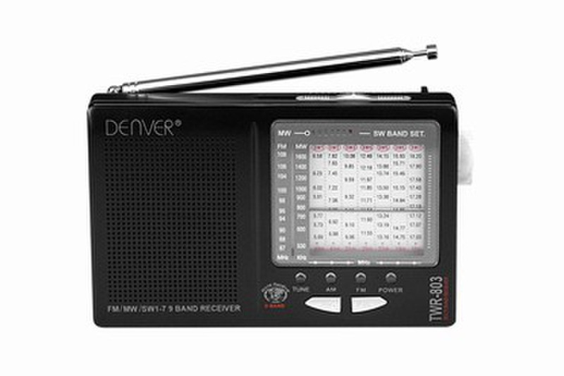 Denver TWR-803 Черный радиоприемник