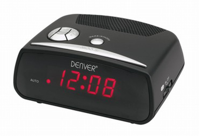 Denver EC-33 Часы Черный радиоприемник