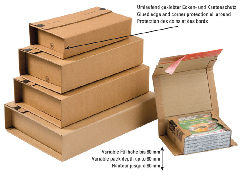 Colompac CP 020.17 Pappe Braun Box & Organizer zur Aktenaufbewahrung