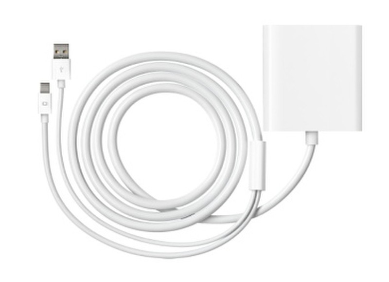 Apple Mini DisplayPort/Dual-Link DVI Mini DisplayPort Dual-Link DVI Белый кабельный разъем/переходник