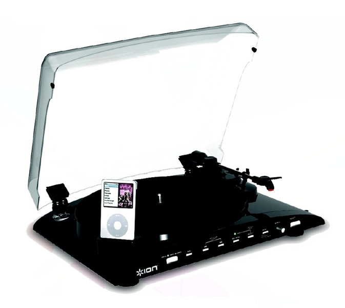 ION Audio IPROFILE Black audio turntable