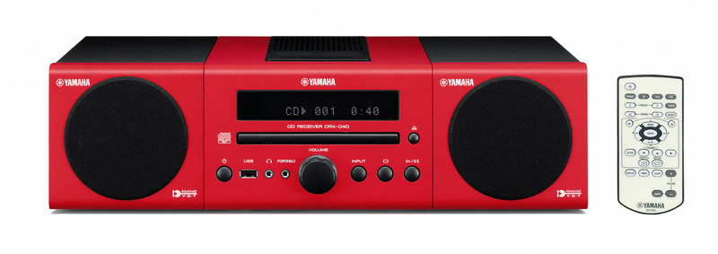 Yamaha MCR-040 Mini-Set 30W Rot