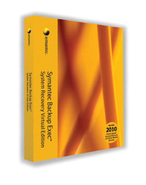 Symantec Backup Exec System Recovery 2010 Virtual Edition, Bundle, ML, CD, Win