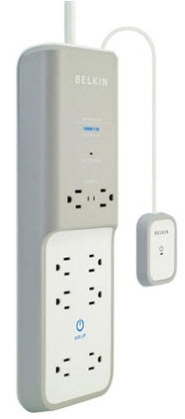 Belkin Conserve Surge 8AC outlet(s) 400V 1.8m Grey,White surge protector