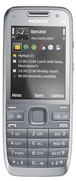 Nokia E52 Single SIM Silver smartphone