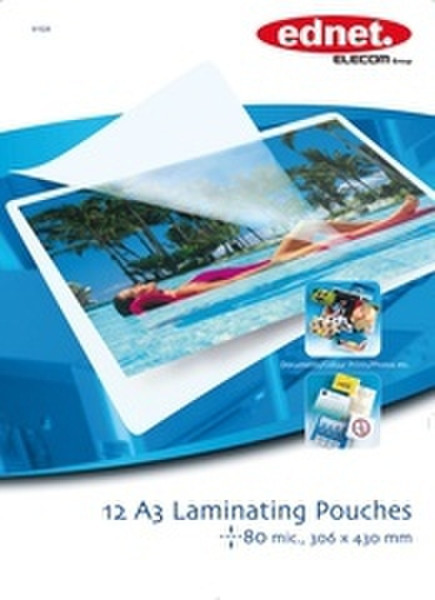 Ednet 12 A3 Laminating Pouches 80 Mic 12pc(s) laminator pouch