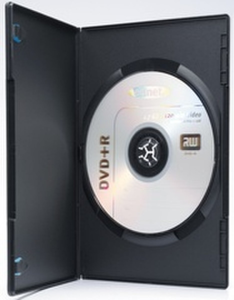 Ednet 10 DVD Slim Single Box 1Disks Schwarz