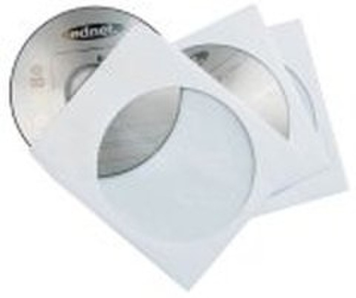 Ednet 100 CD/DVD Paper Sleeves 1Disks Weiß