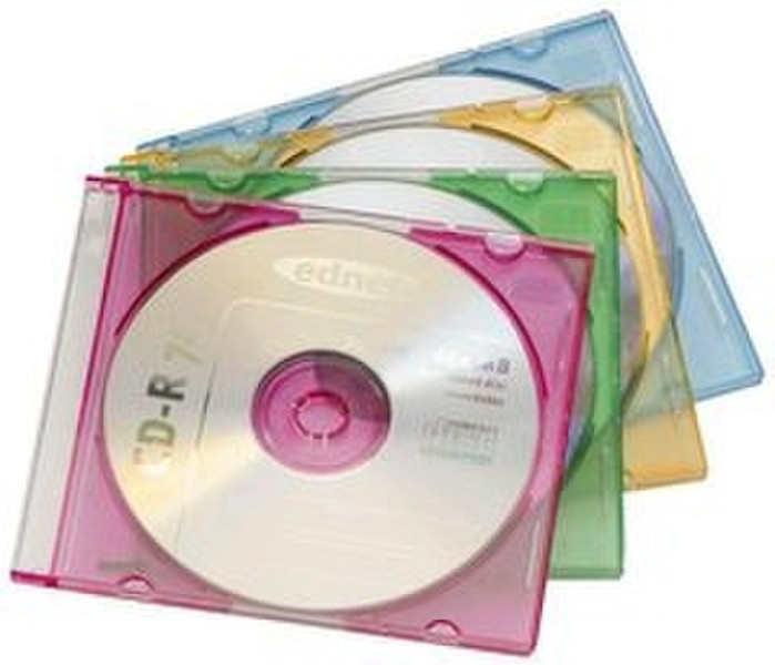 Ednet 20 CD Slim Cases 5 mm 1Disks Mehrfarben
