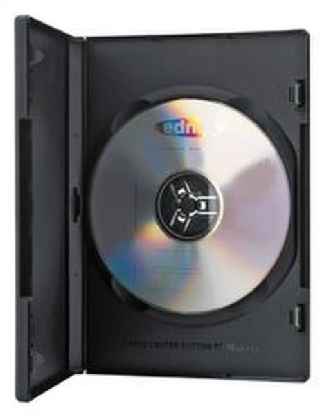 Ednet 10 DVD Single Box, 14mm 1Disks Schwarz