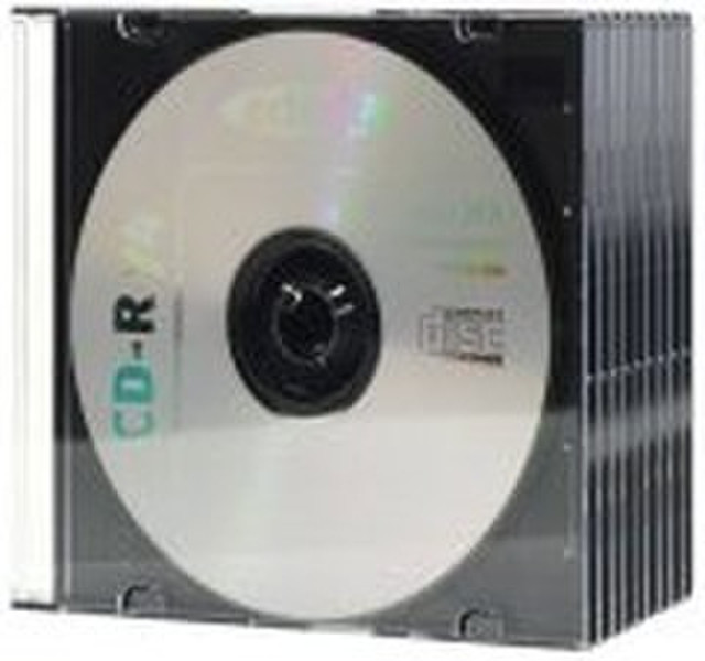 Ednet 10 CD Slim Cases 5 mm 1Disks Schwarz