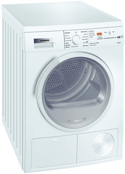 Siemens WT46E384FF freestanding Front-load 8kg White tumble dryer