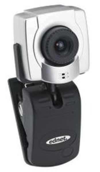 Ednet Web Cam 100k 640 x 480пикселей USB Черный, Cеребряный вебкамера