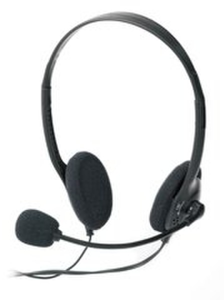Ednet Headset Стереофонический Проводная Черный гарнитура мобильного устройства