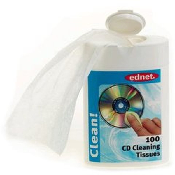 Ednet CD Cleaning Tissues 100 Blatt CD's/DVD's