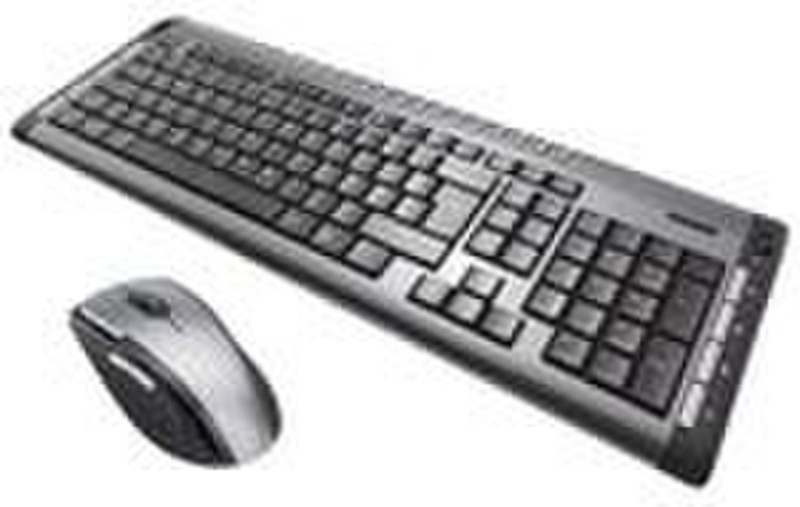 Ednet RF Keyboard & Laser Mouse, 2.4GHz RF Wireless QWERTY Tastatur