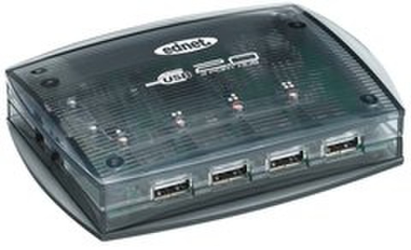 Ednet USB Hub 2.0 4 Port 480Mbit/s interface hub
