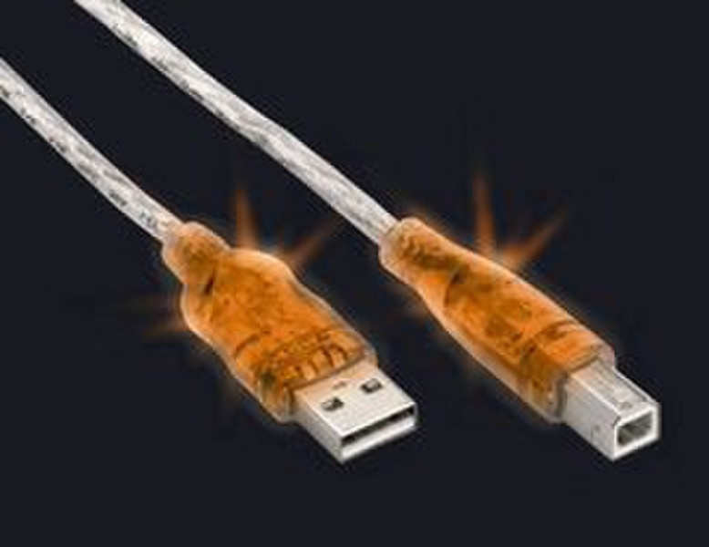Ednet USB 1.0/1.1/2.0 Connection Led Light Cable A/B 1.8m USB Kabel