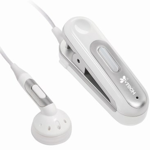 Itech Clip Naro 601 Монофонический Bluetooth Белый гарнитура мобильного устройства